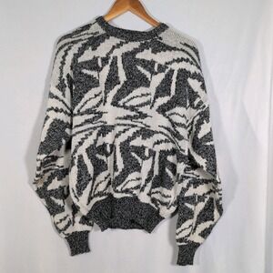 Vtg Sweater Sz Large Barnaby Abstract 90s Streetwear Cosby Ski Grunge Artsy
